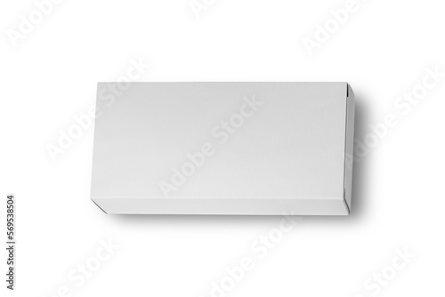 Blank pill box mockup isolated on white background. 3d rendering.