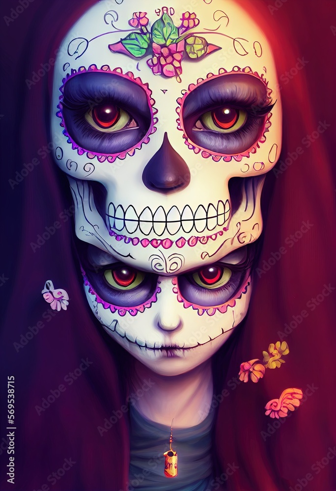 Adding a Pop of Personality to Your Day of the Dead Celebration. Generative AI