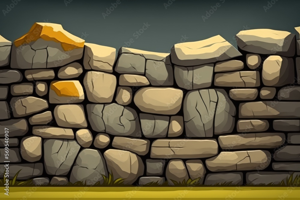 Background of stone wall texture photo. Generative AI Background of stone wall texture photo. Generative AI