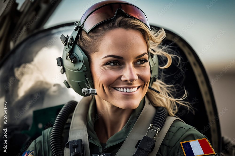 femme pilote de chasse de l