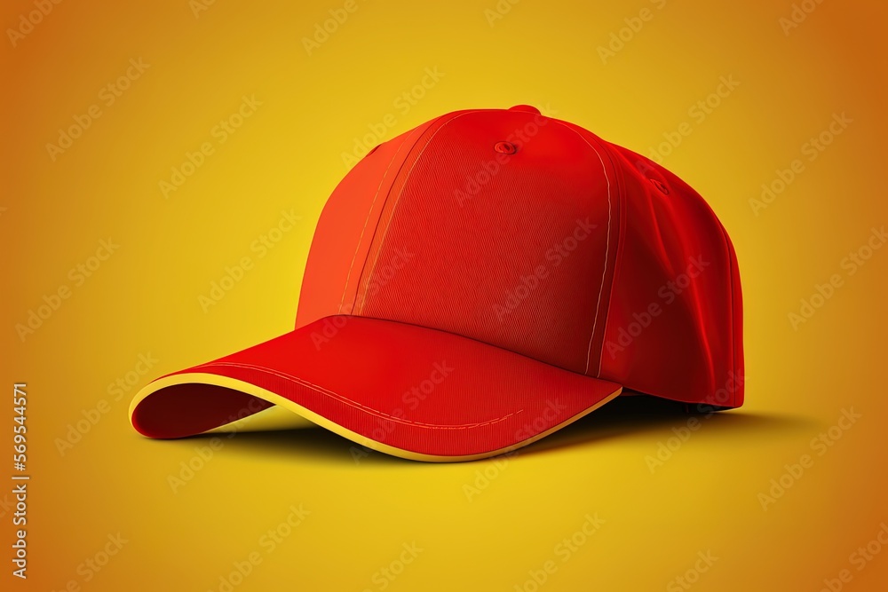 red baseball cap generative IA red baseball cap generative IA