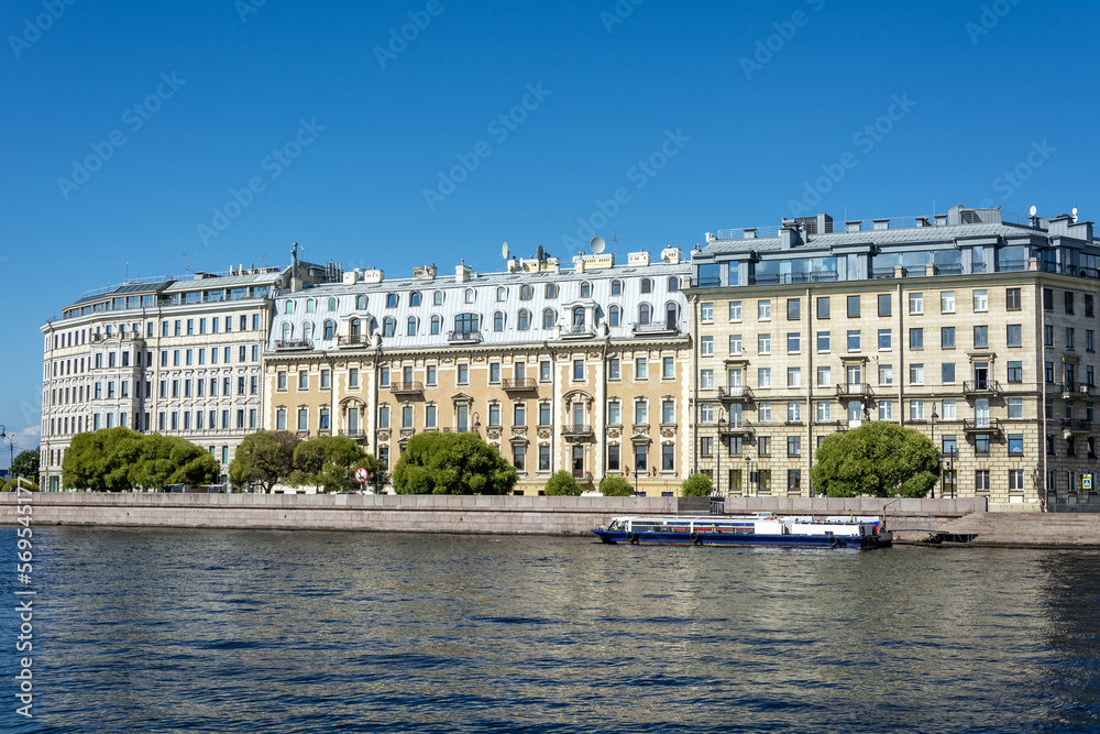 Saint Petersburg, view of Mytninskaya embankment