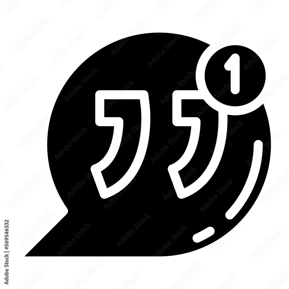 bubble quote glyph bubble quote glyph