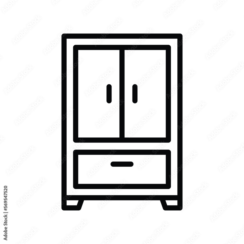 wardrobe icon vector design template in white background wardrobe icon vector design template in white background