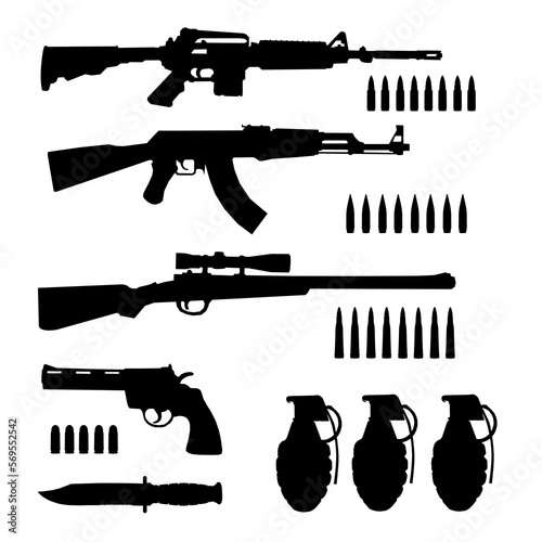 weapon silhouettes