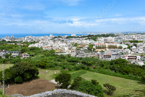 沖縄浦添大公園から見る浦添市と宜野湾市の街並み photo