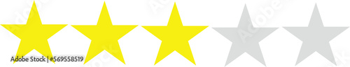 Rateable star rating form  3 stars