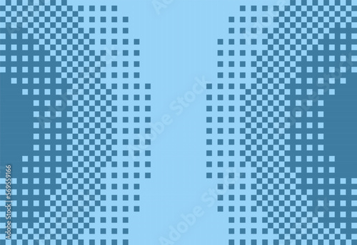 blue abstract background in pixel art style