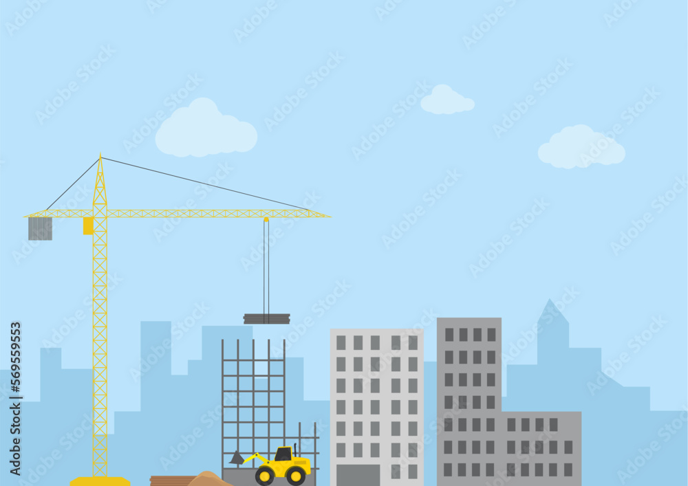Obraz premium Building site under construction
