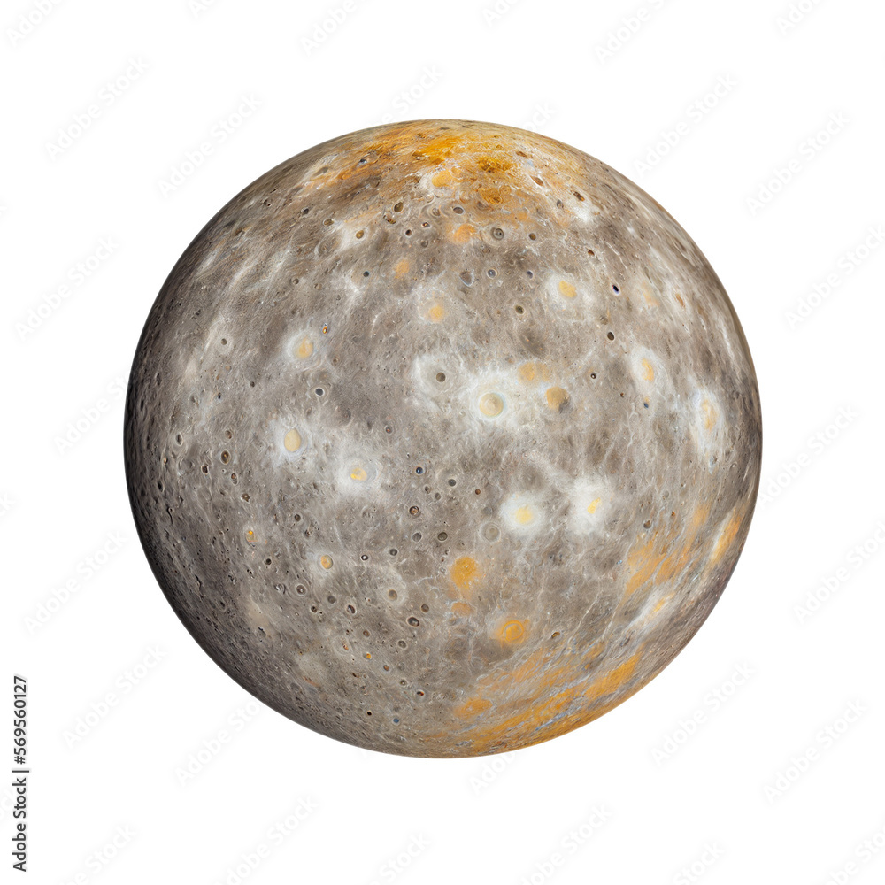 mercury planet isolated on transparent background cutout - obrazy, fototapety, plakaty 