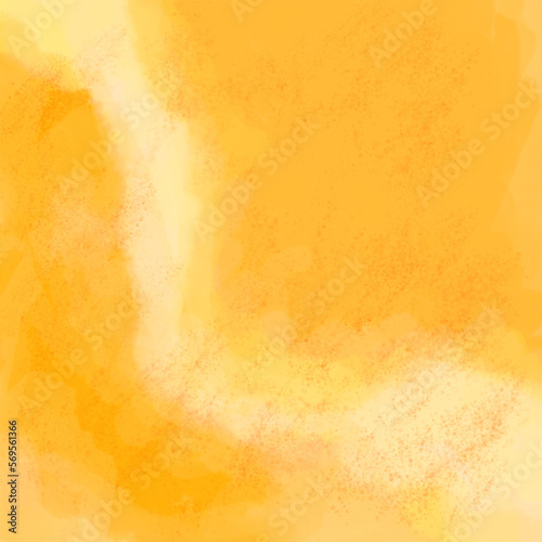 abstract watercolor orange background with bubbles