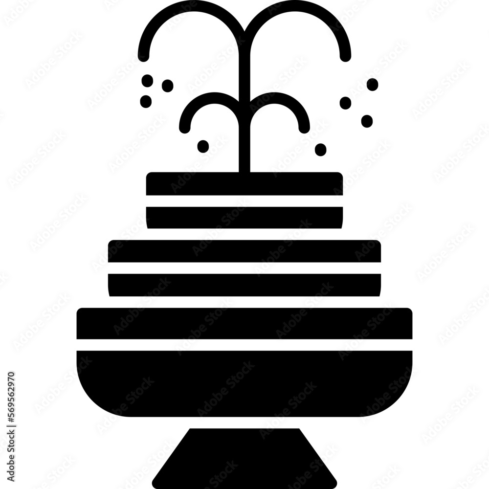 Obraz premium Fountain Icon