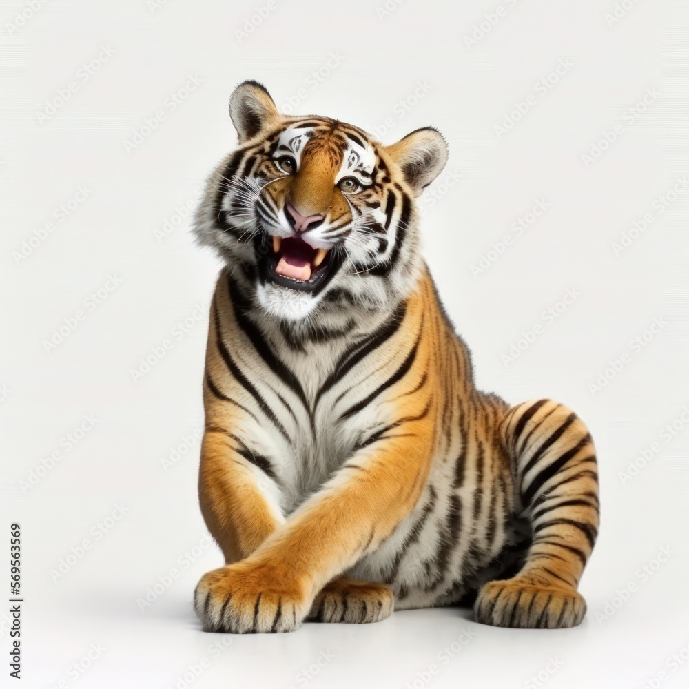 grinning tiger