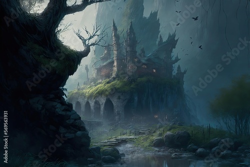 A Fairy Court Within A Valley, Generative AI