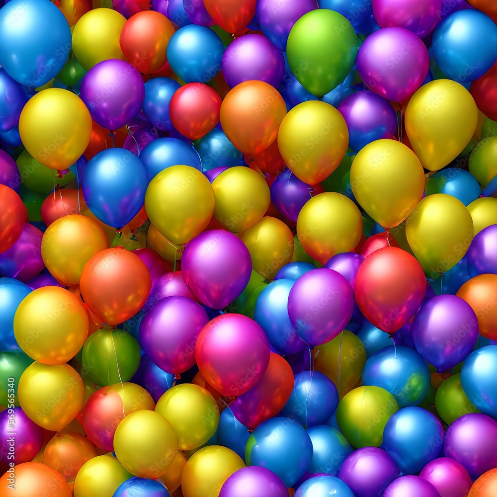 abstract background of pile colorful balloons, generative art by A.I. abstract background of pile colorful balloons, generative art by A.I.