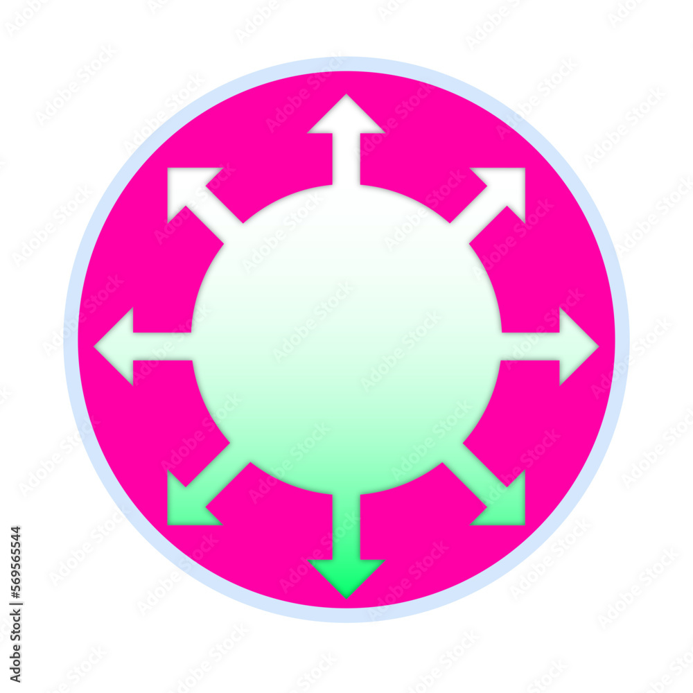 The Circle and arrows sign The Circle and arrows sign