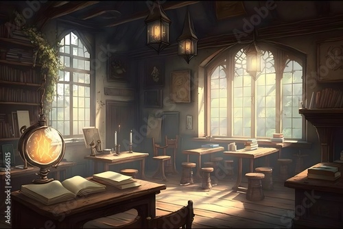 Magical classroom created using Generative AI Technology