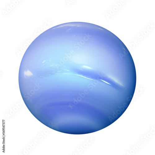 Neptune planet isolated on transparent background cutout photo