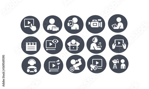 Video Icons vector design