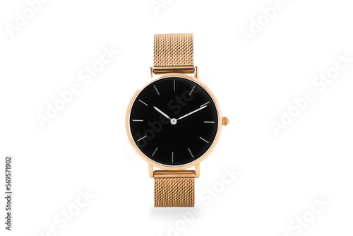 Obraz na plátně Luxury watch isolated on white background