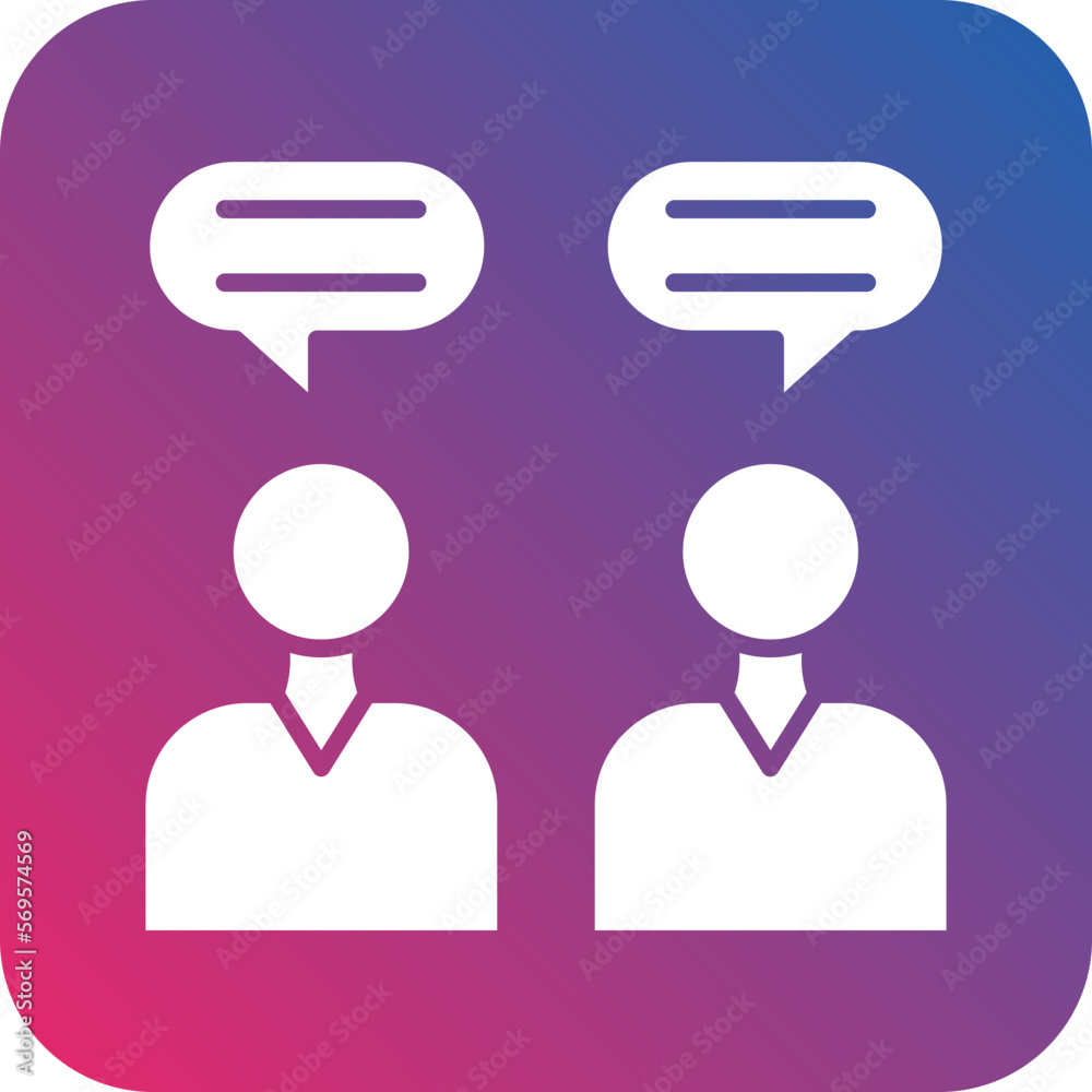 Vector Design Dialogue Icon Style