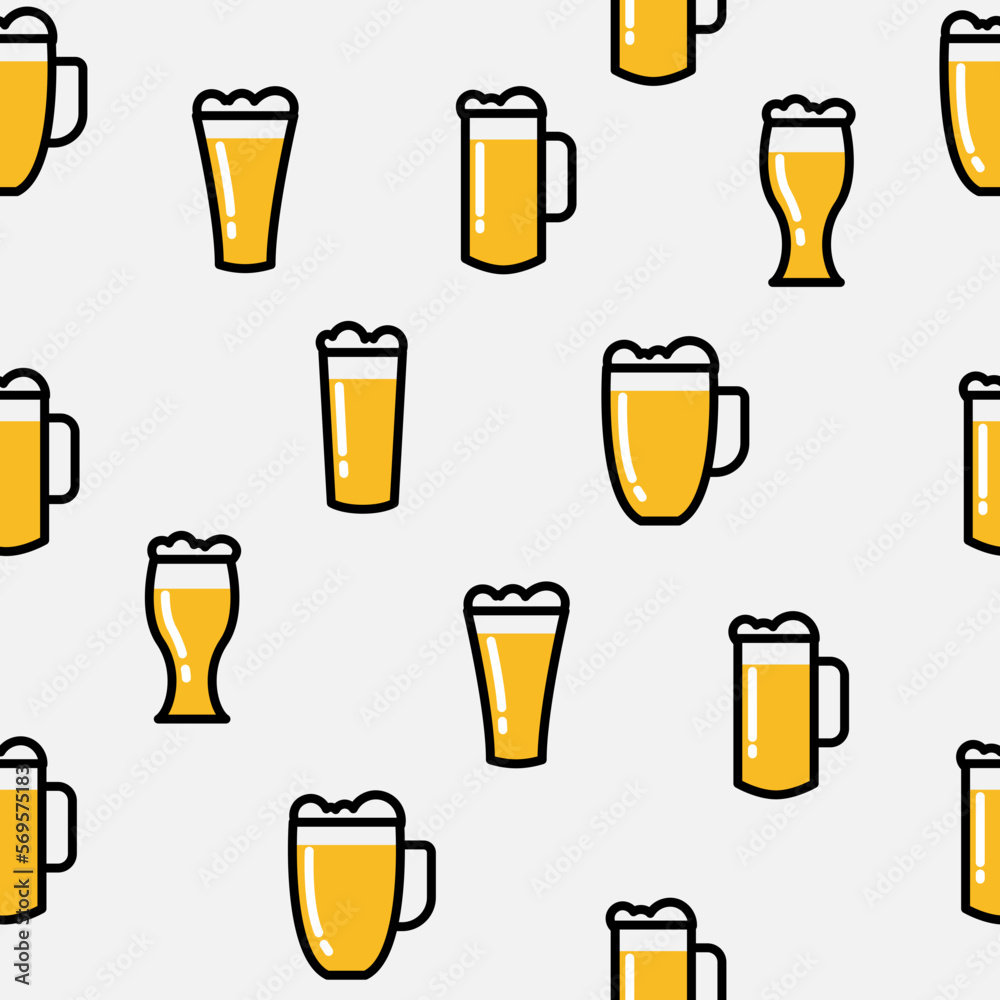Beer glass background Beer glass background