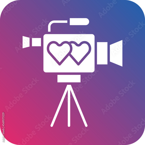 Vector Design Video Camera Icon Style