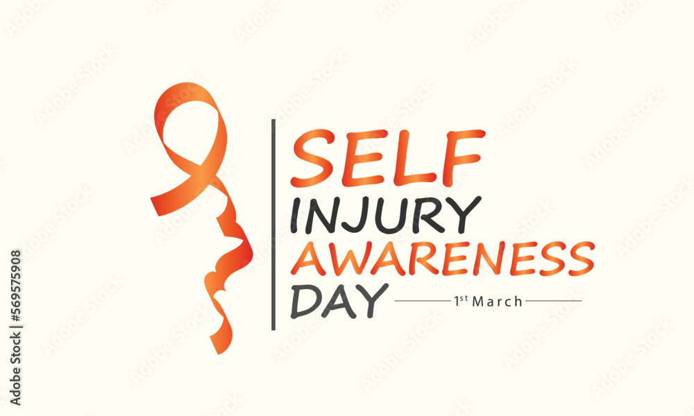 Vector illustration on the theme of Self Injury awareness day In honor of which occurs annually on March 1st. Vector illustration on the theme of Self Injury awareness day In honor of which occurs annually on March 1st.