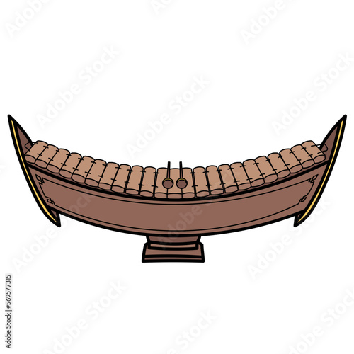 alto xylophone filled outline icon