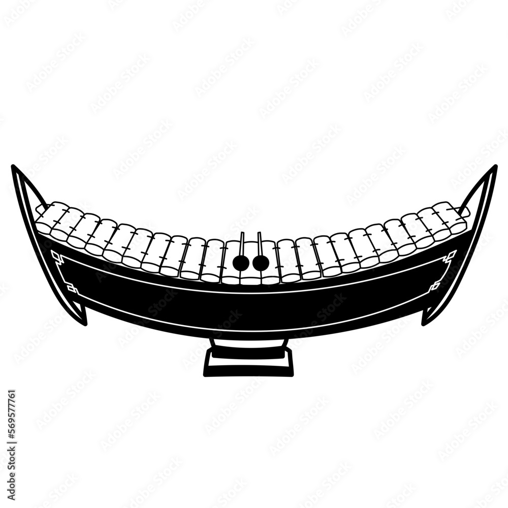 alto xylophone glyph icon