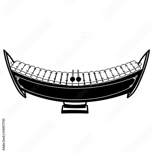 alto xylophone glyph icon