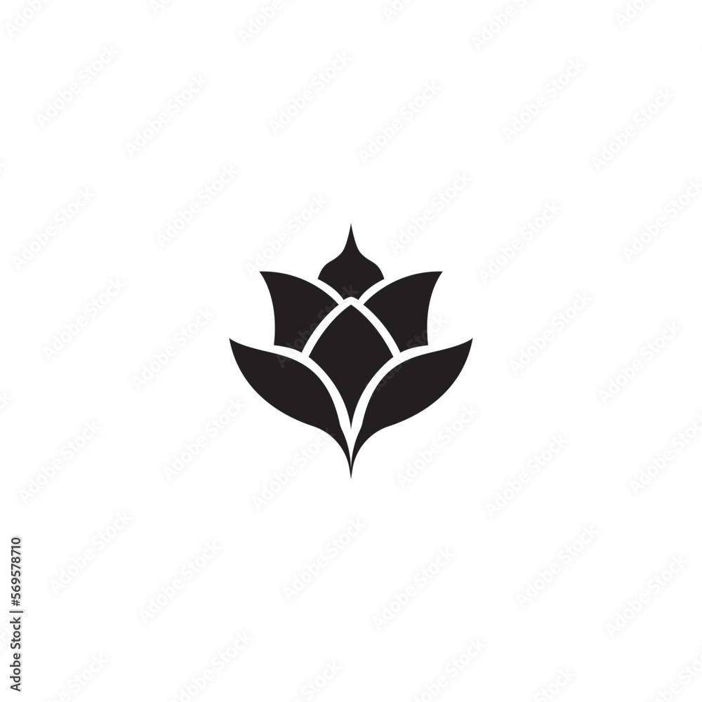 Obraz premium tulip logo template abstract design vector