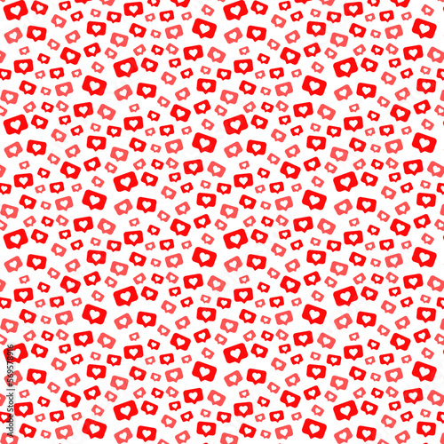 Corazones (Likes) motivo Patrones de Corazones.