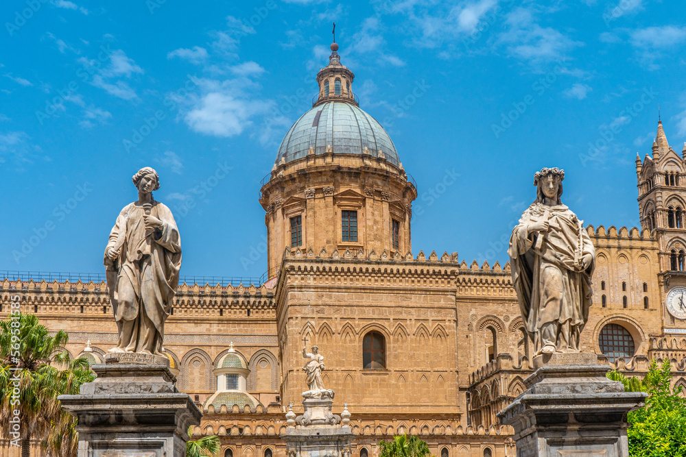 Basilica Cattedrale Metropolitana Primaziale della Santa Vergine Maria Assunta in Palermo city.