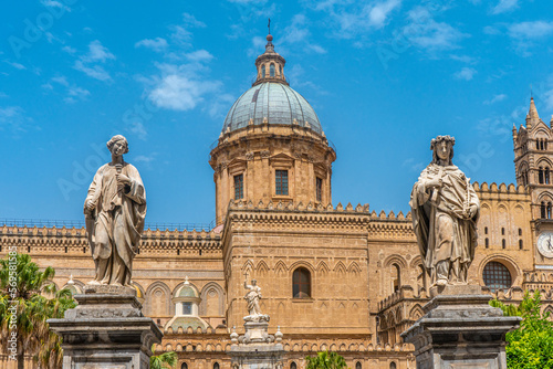 Basilica Cattedrale Metropolitana Primaziale della Santa Vergine Maria Assunta in Palermo city. photo