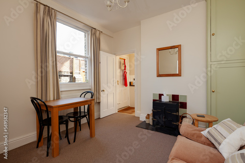 Small furnished dining room