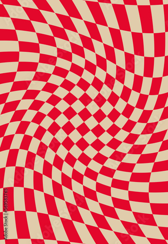 retro groovy checkered background 