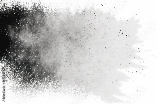 Abstract dust particle and dust grain texture used for grunge backdrop vintage style on white background, dirt overlay, or screen effect. Generative AI
