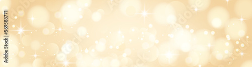 玉ボケが美しい背景。シャンパンゴールドの美しい背景。　
