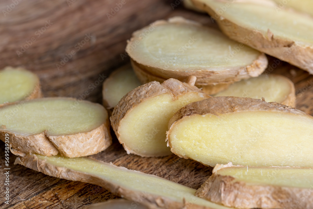Ginger root which is used for cooking in Asia Ginger root which is used for cooking in Asia