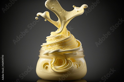 Mayonnaise Floating in the air, Generative AI