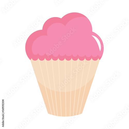 pink sweet cupcake