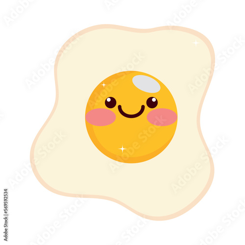 egg fried food kawaii