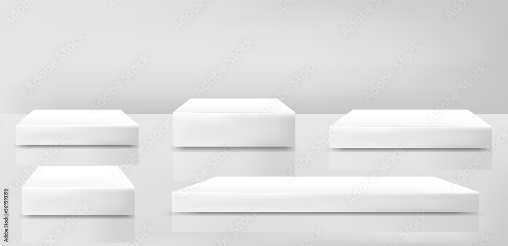 Realistic podiums for Award.3d podiums .Realistic Pedestal.3d Tribune.Geometric platform.Vector Realistic podiums for Award.3d podiums .Realistic Pedestal.3d Tribune.Geometric platform.Vector