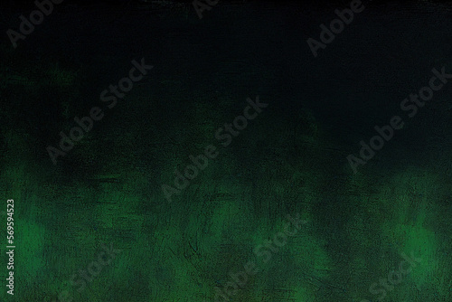 Fototapeta Naklejka Na Ścianę i Meble -  black background with green gradient concrete texture