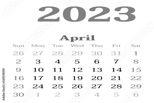 Financial Planning for the month of April