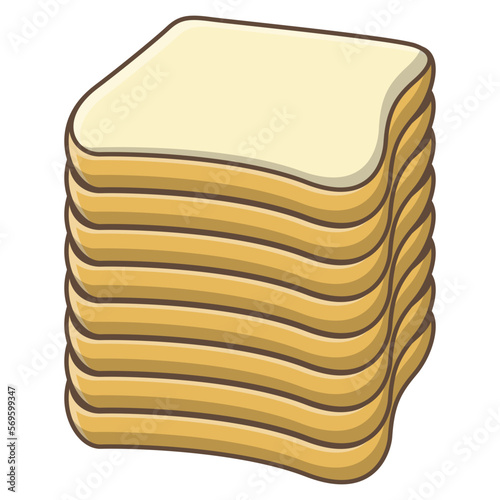 sliced bread icon. homemade bakery