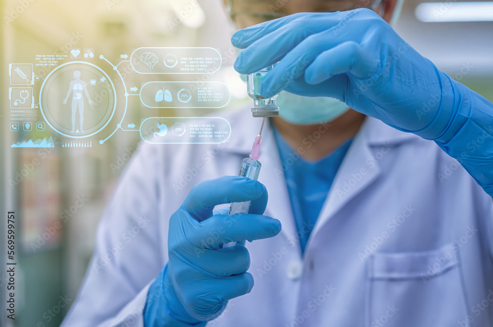 The Doctor are preparing a vaccine to be placed in sterile boosters for use in patients infected with the pandemic virus. The Doctor are preparing a vaccine to be placed in sterile boosters for use in patients infected with the pandemic virus.