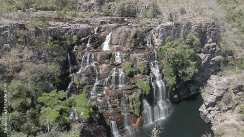 Aerial View cachoeira Almecegas Chapada dos Veadeiros