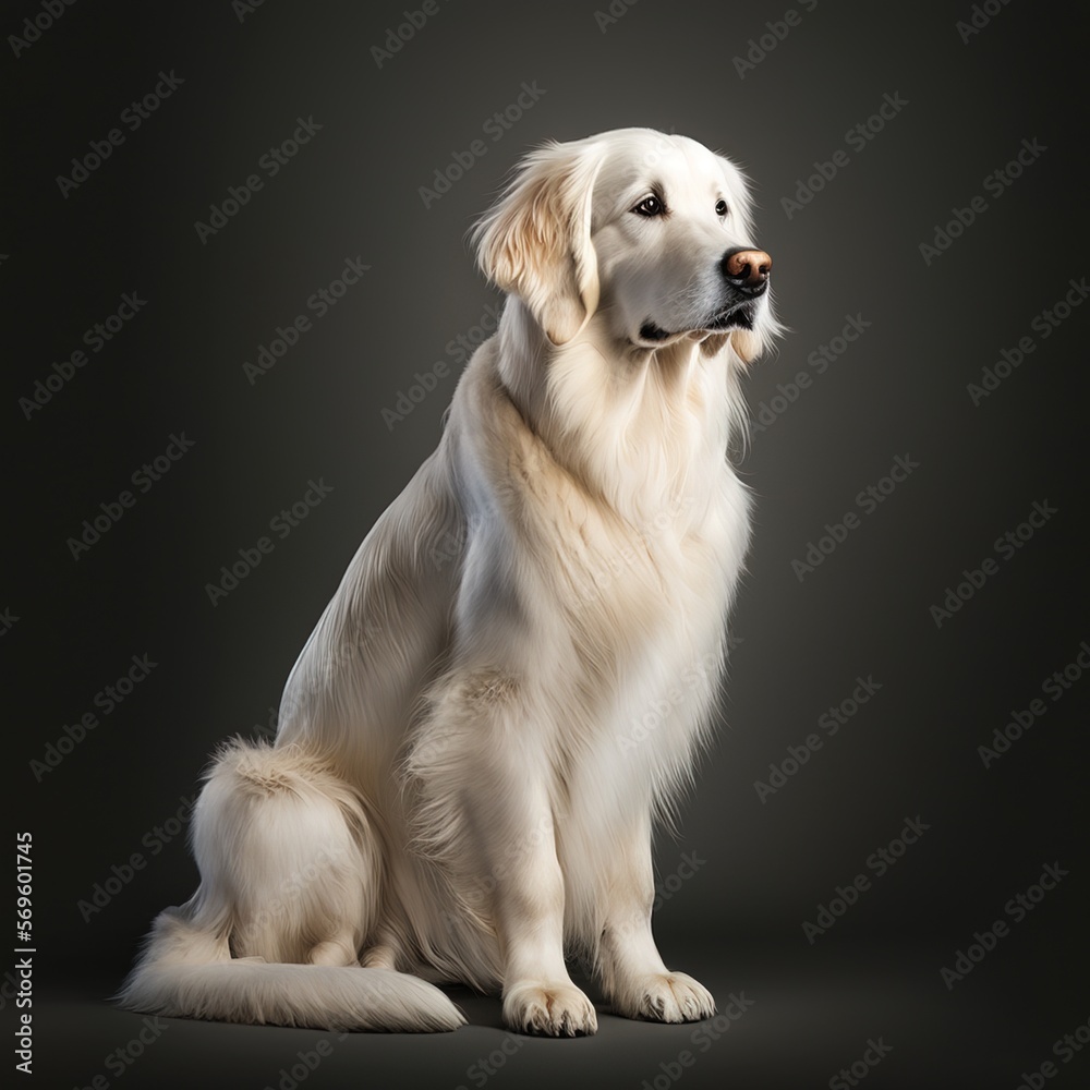 golden retriever dog Generative AI golden retriever dog Generative AI